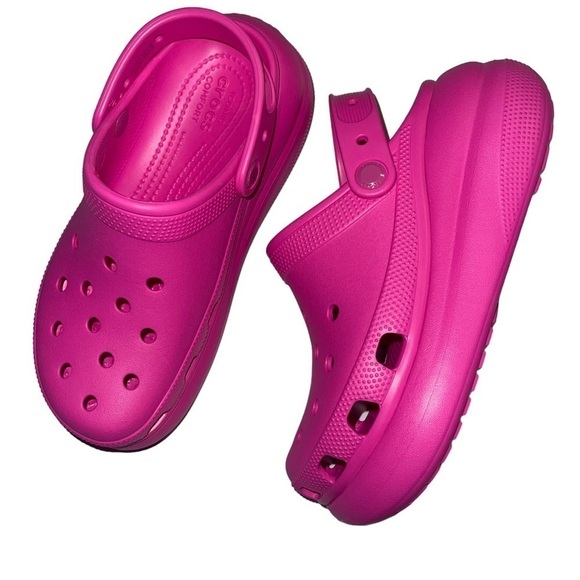 CROCS Shoes - Crocs Classic Crush Clog Women’s Size 9 Bright Pink Barbiecore Perfect